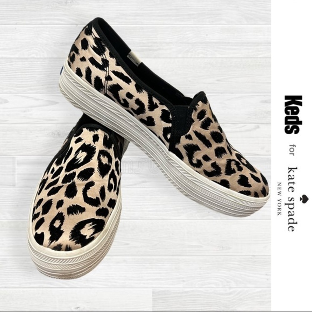 Keds X Kate Spade | Slip On Leopard Print Platform Sneaker | Size 9